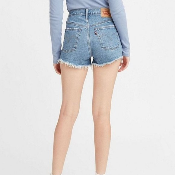 Levi's 501 Original High-Rise Cut-Off Jean Shorts - Picture 2 of 7